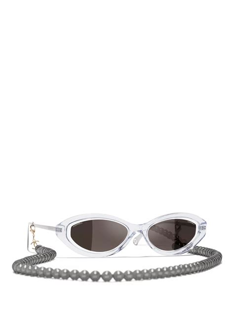 CHANEL Irregular Sunglasses CH5424, Crystal/Black .